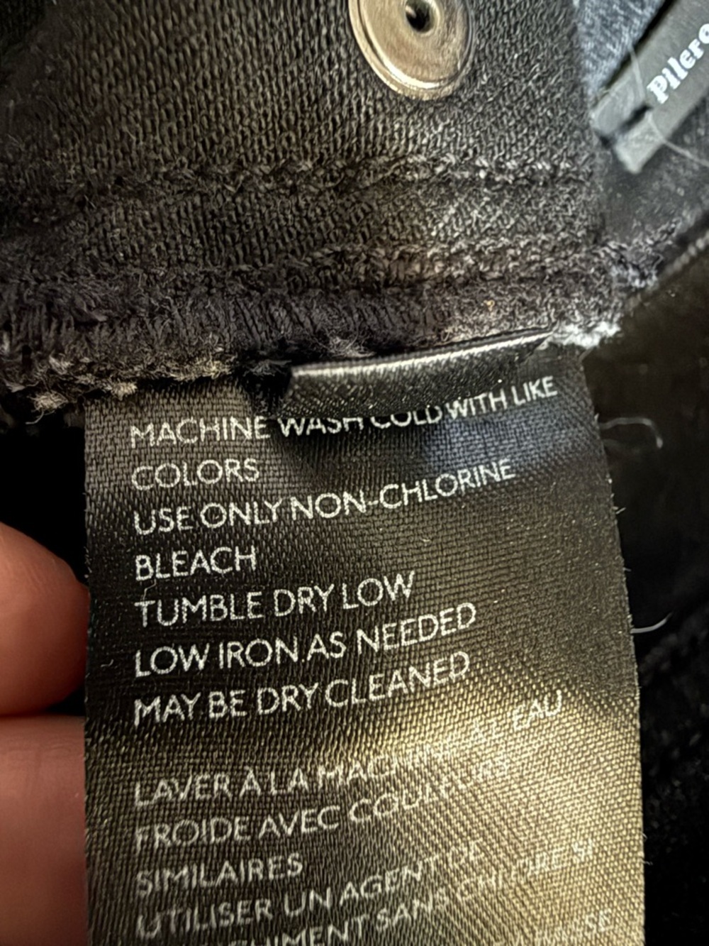 Pilcro and the Letterpress High Rise Black Moto Skinny Jeans Size 30 - Picture 12 of 15